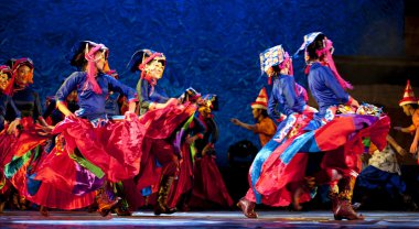 Çin Tibet etnik dans