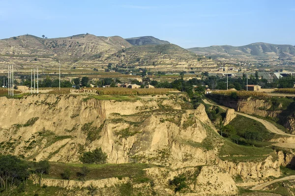 Landskap av loess platå — Stockfoto