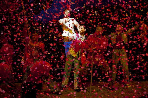 China opera actress perform on stage — Stock Photo, Image