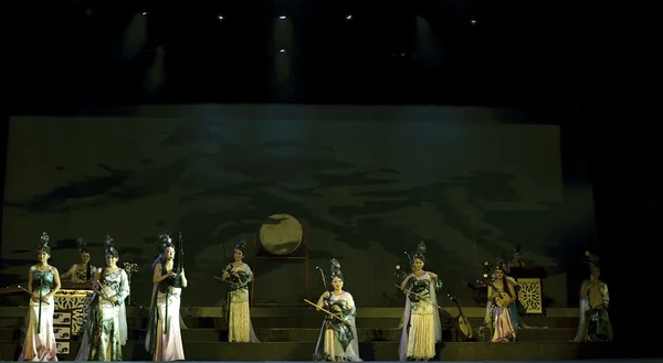 Китайский традиционный народный инструментальный концерт — стоковое фото