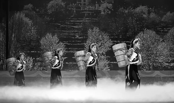 Čínská Tibetská etnický tanec — Stock fotografie