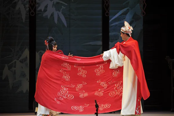 Chinês Sichuan artista de ópera — Fotografia de Stock