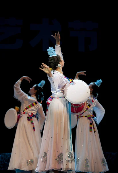 Korejský etnický tanec — Stock fotografie