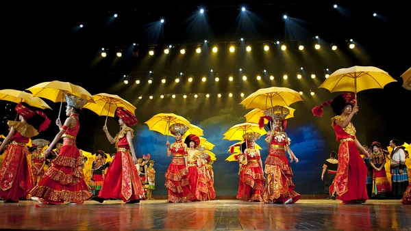 Chinese ethnic dance of Yi nationality — Stock Photo, Image