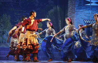 Çin Tibet etnik dans