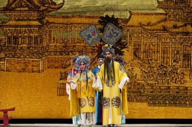 Çince Geleneksel opera oyuncuları tiyatro kostüm