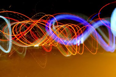 soyut renkli ufuk sarmal çizgiler