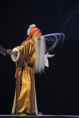 Çince Geleneksel opera aktör tiyatro kostüm 