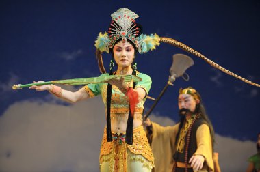 oldukça Çince Geleneksel opera oyuncu tiyatro kostüm
