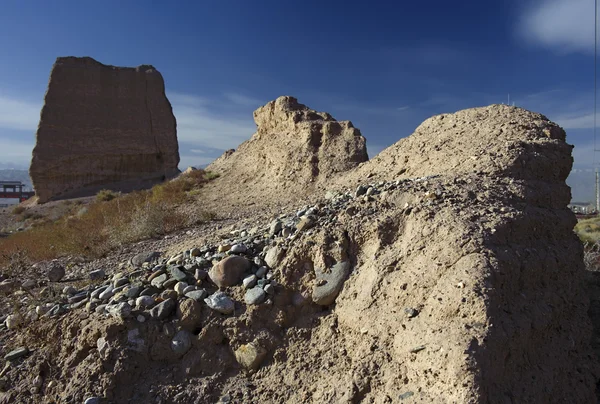 Al doilea Pier al Marelui Zid, în orașul Jiayuguan, China — Fotografie, imagine de stoc