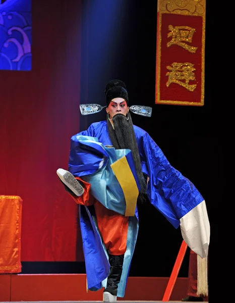 Chinesischer traditioneller Opernschauspieler mit theatralischem Kostüm — Stockfoto