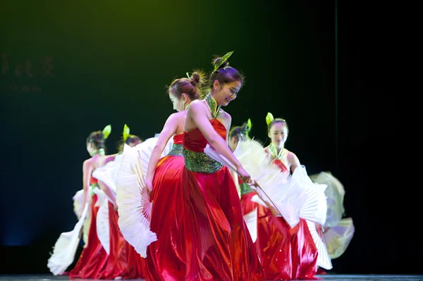 Jolies danseuses nationales chinoises Photos De Stock Libres De Droits