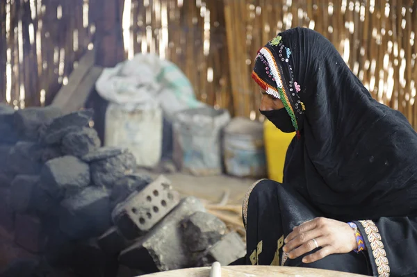 Voilage des femmes bédouines — Photo