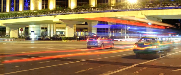 Gallop cars and light band — Stock Photo, Image