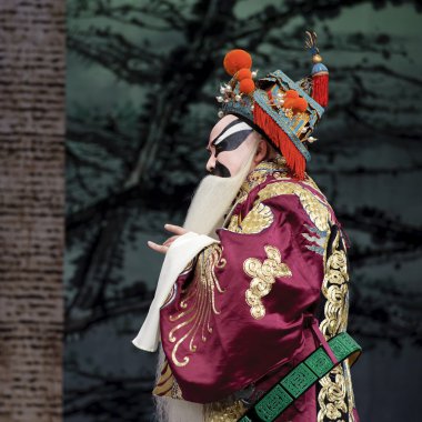 Çince Geleneksel opera aktör tiyatro kostüm