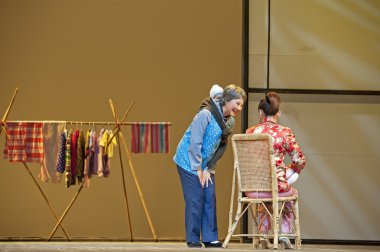 Çin suzhou burlesque tiyatro sanatçısı