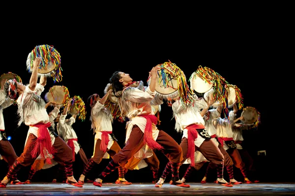 中国羌族民族舞蹈 — 图库照片