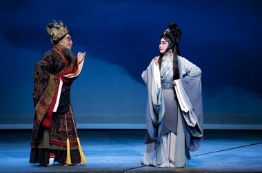 Çince Geleneksel opera aktör tiyatro kostüm 