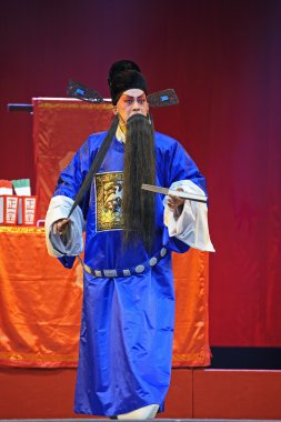 Çince Geleneksel opera aktör tiyatro kostüm 