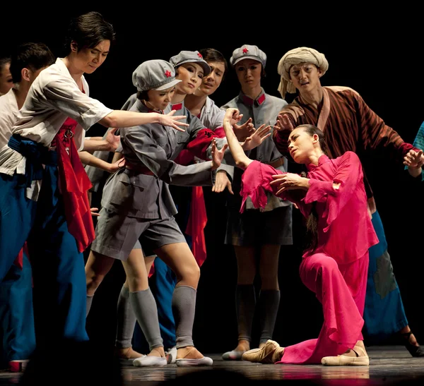 Kínai balett: A vörös különítmény a nők — Stock Fotó
