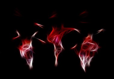 Soyut atlama dansçılar