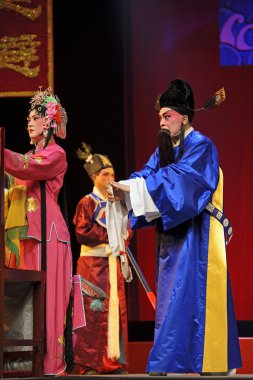 Çince Geleneksel opera aktör tiyatro kostüm 