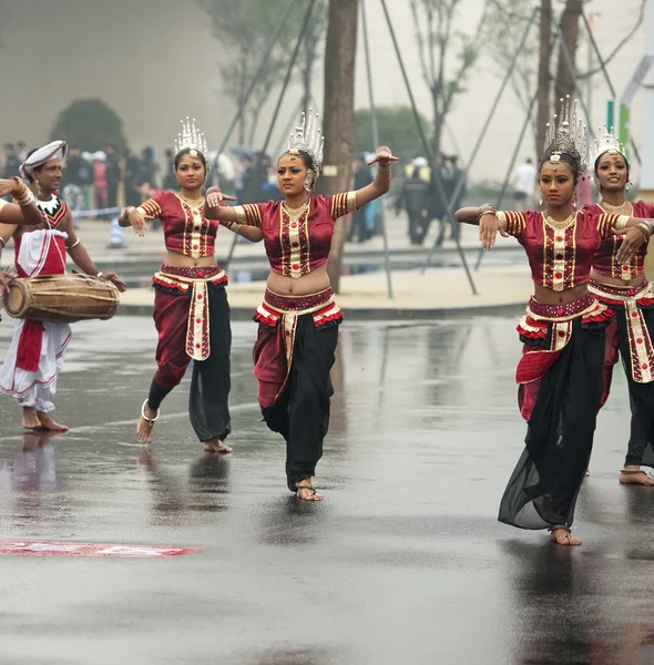 Sri Lankan traditional dancers — Stock Photo, Image