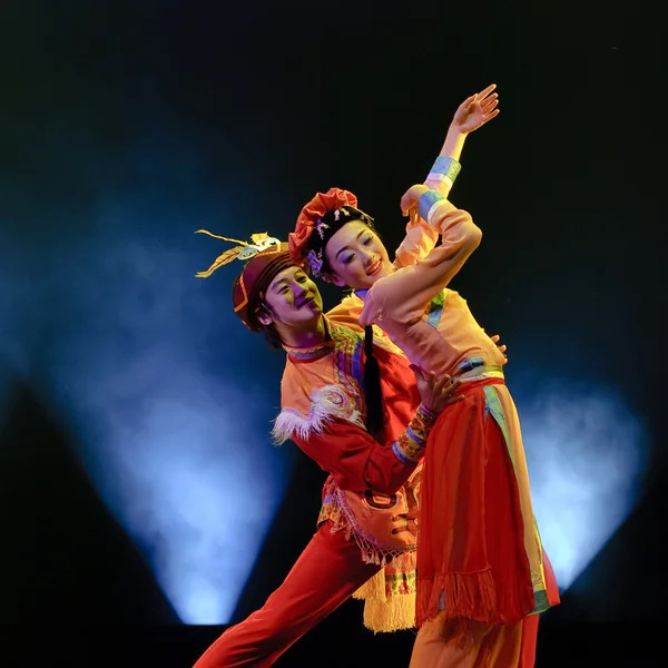 Çin Halk dansçıları — Stok fotoğraf