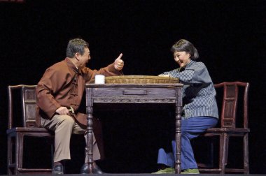 Çin suzhou burlesque tiyatro oyuncuları