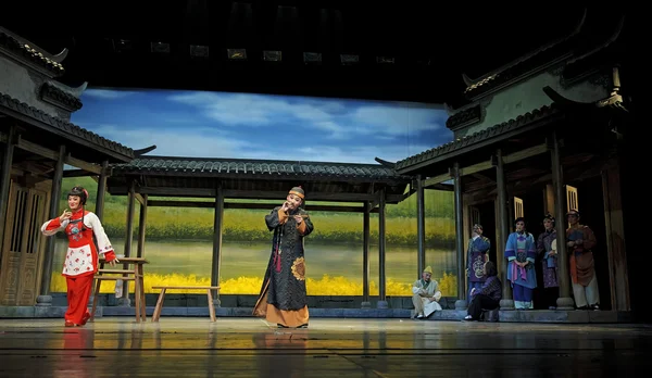 Ator de ópera tradicional chinesa com traje teatral — Fotografia de Stock