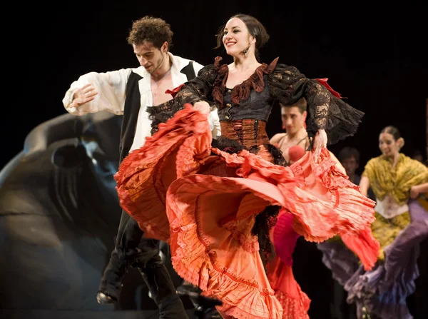 Los Bailarines de Flamenco — Foto de Stock