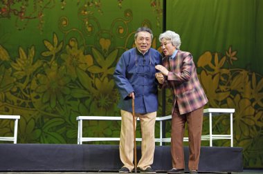 Çin suzhou burlesque tiyatro oyuncuları