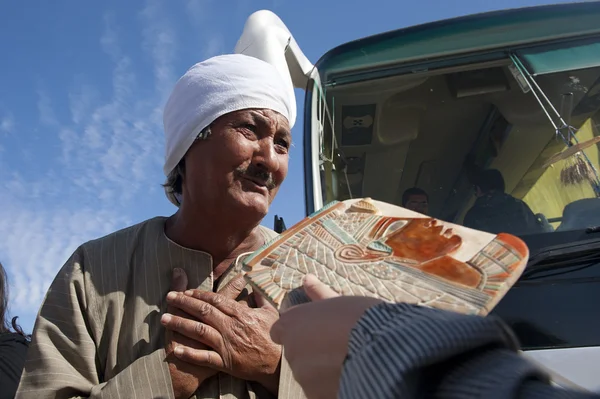 Venditore ambulante egiziano — Foto Stock