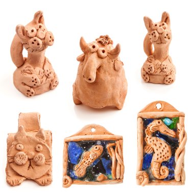 Çocuklar tarafından yapılan Clay biblo