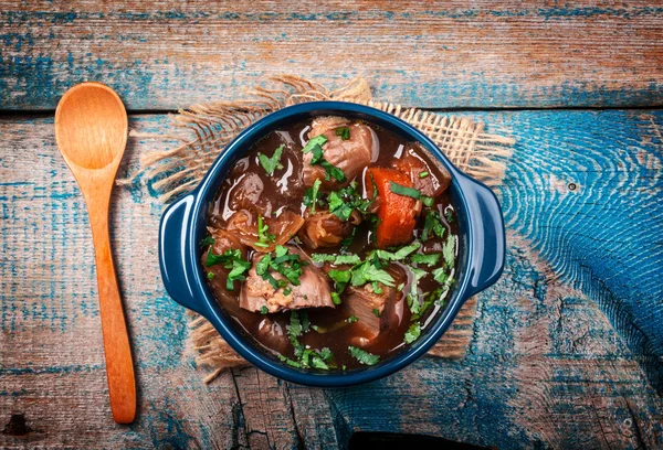 Meat stew with vegetables — Stock Photo, Image