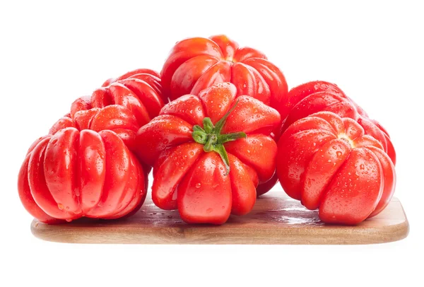 Tahtadaki domatesler — Stok fotoğraf