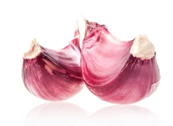 Knoblauch isoliert auf weißem Hintergrund — Stockfoto