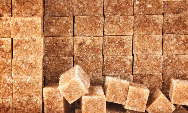 Brown sugar cubes — Stock Photo, Image