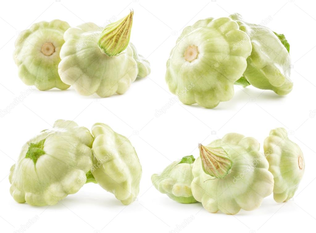 Collections of Squash isolated on white background