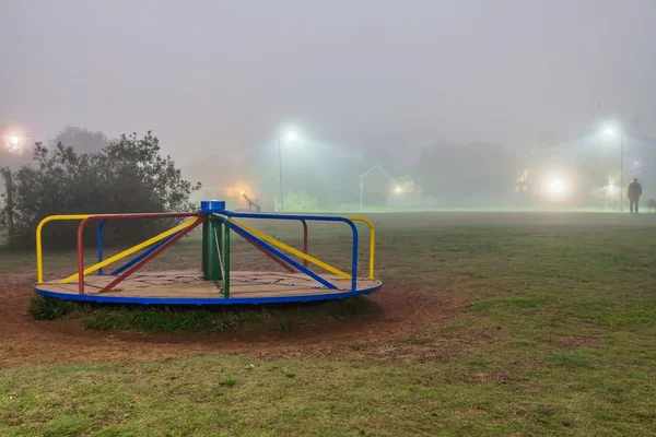 Foggy street la nuit — Photo