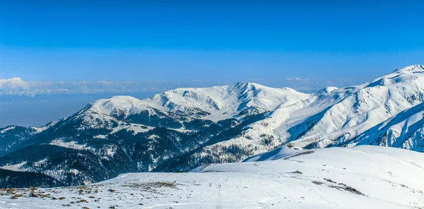 Stagione Invernale Gulmarg Una Città Una Stazione Collinare Una Popolare — Foto Stock