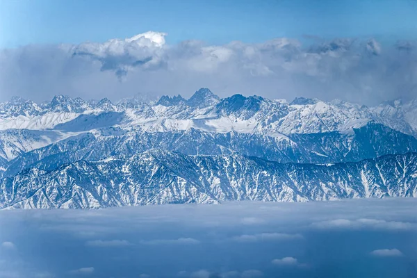 Schneebedeckte Gipfel Des Himalaya Gebirges Pir Panjal Blick Von Gulmarg — Stockfoto