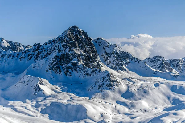 Temporada Invierno Gulmarg Una Ciudad Una Estación Montaña Popular Destino — Foto de Stock