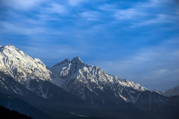 Scena Invernale Nella Valle Aru Vicino Pahalgam Kashmir India — Foto Stock