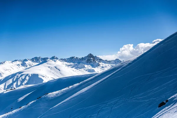 Temporada Invierno Gulmarg Una Ciudad Una Estación Montaña Popular Destino — Foto de Stock