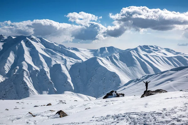 Winter Season Gulmarg Town Hill Station Popular Tourist Skiing Destination — Stock Photo, Image