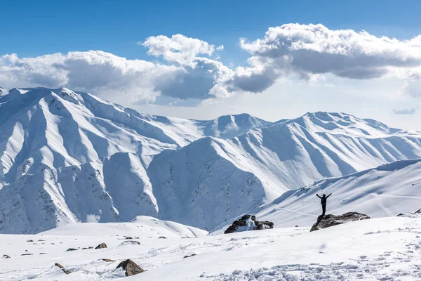 Stagione Invernale Gulmarg Una Città Una Stazione Collinare Una Popolare — Foto Stock