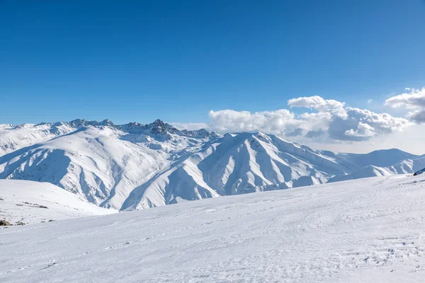 Temporada Invierno Gulmarg Una Ciudad Una Estación Montaña Popular Destino — Foto de Stock