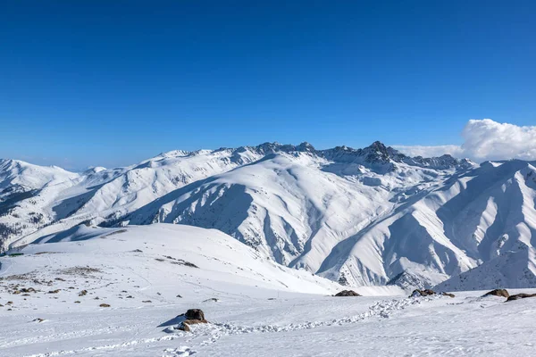 Χειμερινή Περίοδος Gulmarg Είναι Μια Πόλη Ένα Σταθμό Λόφο Ένα — Φωτογραφία Αρχείου