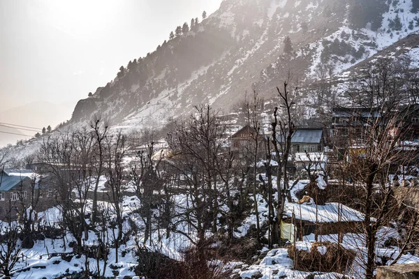 Livet Kashmir Byn Kashmir Dalen Nära Pahalgam — Stockfoto